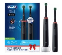 Elektriskā rotējošā zobu suka Oral-B Pro 3 3900 — 2 rokturi, 2 uzgaļi, 3 režīmi, Li‑Ion akumulators