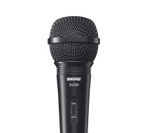 Karaoke dinamiskais mikrofons Shure SV200, vads XLR-3, kardioīds 50–15000 Hz, 600 Ω, melns, ieslēgšanas/slēgšanas poga