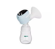 Elektriska krūšu sūknis neno Angelo — elektronisks, pudele 180 ml, 9 stimulācijas un 9 sūkšanas līmeņi, Li‑Ion akumulators, 2 vārsti, bez BPA, zils