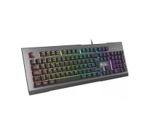 Klaviatūra GENESIS Rhod 500 RGB Gaming USB QWERTY Spāņu Melna Pelēka