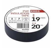 Elektroizolācijas lente PVC 0,13x19 mm (20 m), melna