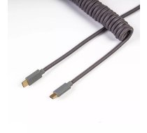 Keychron CAB-G USB kabelis 1,3 m USB4 Gen 3x2 USB C Pelēks