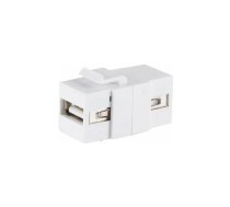 S/CONN maximum connectivity Netzwerk Adapter-Keystone Verbinder USB-A-Buchse 2.0 - Adapter - Digital/Daten