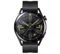 Viedpulkstenis HUAWEI WATCH GT 3 46 mm, 1.43" (3.63 cm) AMOLED 466Г—466, 4 GB, GPS, HarmonyOS, melns, fluoroelastomД“ra siksniЕ†a