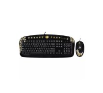 Gembird GKSA-2803SS tastatūra Pele iekļauta USB QWERTZ Melns