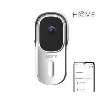 iGET HOME durvju zvans DS1 White - WiFi ar akumulatoru darbināms video durvju zvans, FullHD, divvirzienu audio, CZ lietotne