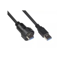 Alcasa GC IC04-U301 USB kabelis 1 m USB 3.2 Gen 1 (3.1 Gen 1) USB A Melns
