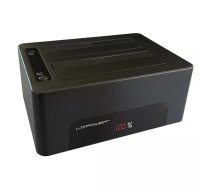 LC-Power LC-DOCK-U3-V HDD/SSD dokstacija USB 3.2 Gen 1 (3.1 Gen 1) Type-B Melns