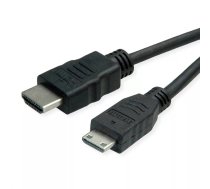 ROLINE 11445580 HDMI kabelis 2 m HDMI Type A (Standard) HDMI Type C (Mini) Melns