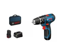 Pistoles rokas urbjmašīna Bosch GSB 12V-15 Professional, 1300 apgr./min, melna/zila