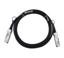 BlueOptics DAC-QSFP-100G-3M-BL InfiniBand un optiskās šķiedras kabelis QSFP28 Melns, Sudrabs