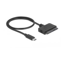 DeLOCK 63803 kabeļu spraudņu pāreja USB C 22-pin SATA Melns