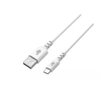 USB-USB C 2m silikona kabelis balts Quick Charge