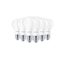 LED spuldze Philips 8W E27 806 lm Siltā balta — komplekts 6 gab.