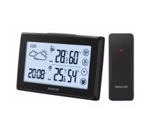 Laika stacija SENCOR SWS 2850 — iekštelpu/āra temperatūra un mitrums, 1 bezvadu sensors, 433.92 MHz, maksimālās/minimālās vēstures