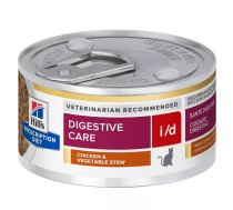 Mitrā kaķu barība Hill's Prescription Diet i/d Digestive Care ar vistas gaļu un dārzeņiem 82 g paciņa, pieaugušiem, 5% tauku, 8,1% proteīnu
