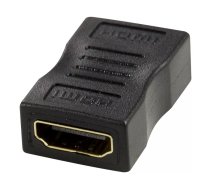 HDMI adapteris DELTACO ar zeltītiem savienotājiem, 4K UHD, melns / HDMI-12-K / 00100025