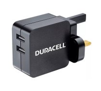 Duracell DRACUSB4-UK PDA/mobīlo telefonu lādētājs Universāls Melns AC Iekštelpas