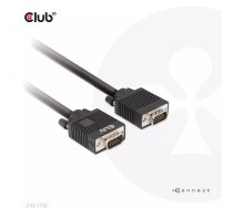 CLUB3D CAC-1710 VGA kabelis 10 m VGA (D-Sub) Melns