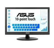 ASUS VT168HR monitori 39,6 cm (15.6") 1366 x 768 pikseļi WXGA LED Skārienjūtīgais ekrāns Melns