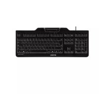 Klaviatūra CHERRY KC 1000 SC vadu Smartcard melna USB QWERTY UK