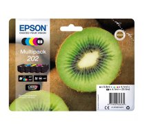 Epson Kiwi 202 tintes kārtridžs 1 pcs Oriģināls Standarta produktivitāte Melns, Foto melns, Tirkīzzils, Fuksīns, Dzeltens