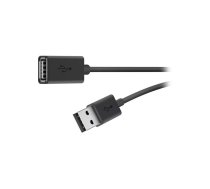 Belkin USB 2.0 A M/F 1.8m USB kabelis 1,8 m USB A Melns