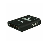Value KVM Switch "Star", 1U - 2 PCs, HDMI, USB (KVM) tastatūras/video/peļu pārslēgšanas mehānisms Melns
