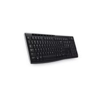 Logitech bezvadu tastatūra K270 Pilna izmēra QWERTY Melna