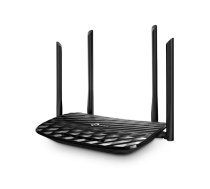 TP-Link Archer C6 bezvadu rūteris Tīkls Gigabit Ethernet Divkāršā frekvenču josla (2.4 GHz / 5 GHz) Melns