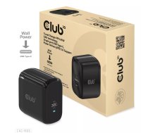 Ceļojumu lādētājs CLUB3D CAC-1905EU 65W GaN USB-C PD 3.0, kompakts vienporta adapteris