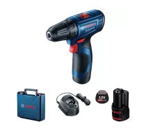 Akumulatora pistoles tipa urbis Bosch GSR 120-LI, bezsuku motors, 1 cm patrona, 1500 apgr/min, 2 Ah, 800 g