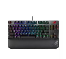 ASUS ROG Strix Scope NX TKL Deluxe tastatūra Speļu USB Vācu Melns, Pelēks