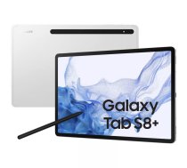Samsung Galaxy Tab S8+ 5G SM-X806B Qualcomm Snapdragon LTE 128 GB 31,5 cm (12.4") 8 GB Wi-Fi 6 (802.11ax) Android 12 Sudrabs