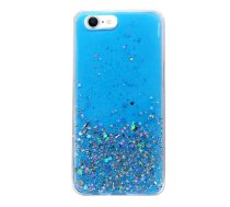 Fusion Glue Glitter Back Case Silikona Aizsargapvalks Apple iPhone 12 / 12 Pro Zils