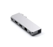 Satechi Pro Hub Mini Vadu USB 3.2 Gen 1 (3.1 Gen 1) Type-C Sudrabs