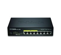 D-Link DGS-1008P/E tīkla pārslēgs Nepārvaldīts L2 Power over Ethernet (PoE) Melns