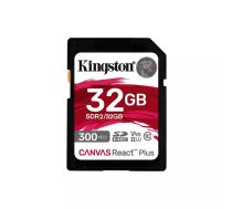 Kingston Technology Canvas React Plus 32 GB SD UHS-II Klases 10