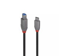 Lindy 36665 USB kabelis 0,5 m USB 3.2 Gen 1 (3.1 Gen 1) USB C USB B Melns