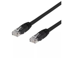 Tīkla kabelis DELTACO U/UTP Cat6, 10m, melns / TP-610S-K / 00210002