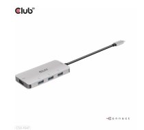 CLUB3D CSV-1547 interfeisa centrmezgls USB 3.2 Gen 2 (3.1 Gen 2) Type-C 10000 Mbit/s Melns, Sudrabs