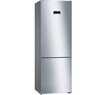 Brīvi stāvošs ledusskapis-ar-saldētavu Bosch Serie 4 KGN49XLEA, NoFrost, VitaFresh, 438 L (330 L ledusskapis / 108 L saldētava), nerūsējošā tērauda