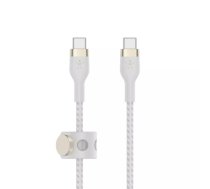 Belkin BOOST↑CHARGE PRO Flex USB kabelis 2 m USB 2.0 USB C Balts