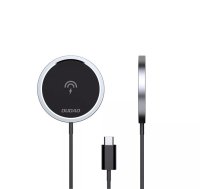 DUDAO Kit 15W Magnetic Wireless Charger Qi and 20W AC MagSafe Compatible White Viedtālrunis Melns USB Bezvadu lādēšana Ātrā uzlāde Iekštelpas