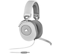 Austiņas CORSAIR HS65 SURROUND vadu uz auss spēļu, baltas, kabelis 1.5 m, 32 Ω, 50 mm draiveri