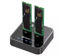 CoreParts MS-CLONER-SATA HDD/SSD dokstacija USB 3.2 Gen 2 (3.1 Gen 2) Type-C Melns