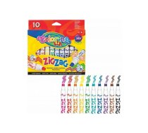 Colorino Kids Zig Zag marķieri ar vairākiem triepieniem 10 krāsas