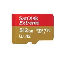 SanDisk Extreme 512 GB MicroSDHC UHS-I Klases 10