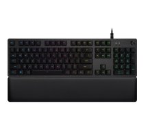 Logitech G G513 CARBON LIGHTSYNC RGB Mechanical Gaming Keyboard, GX Brown tastatūra USB QWERTY Angļu Ogleklis