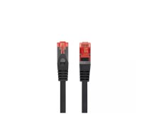 Tīkla kabelis LANBERG PCF6-10CU-0050-BK Cat6 F/UTP (FTP) RJ-45–RJ-45 0,5 m melns